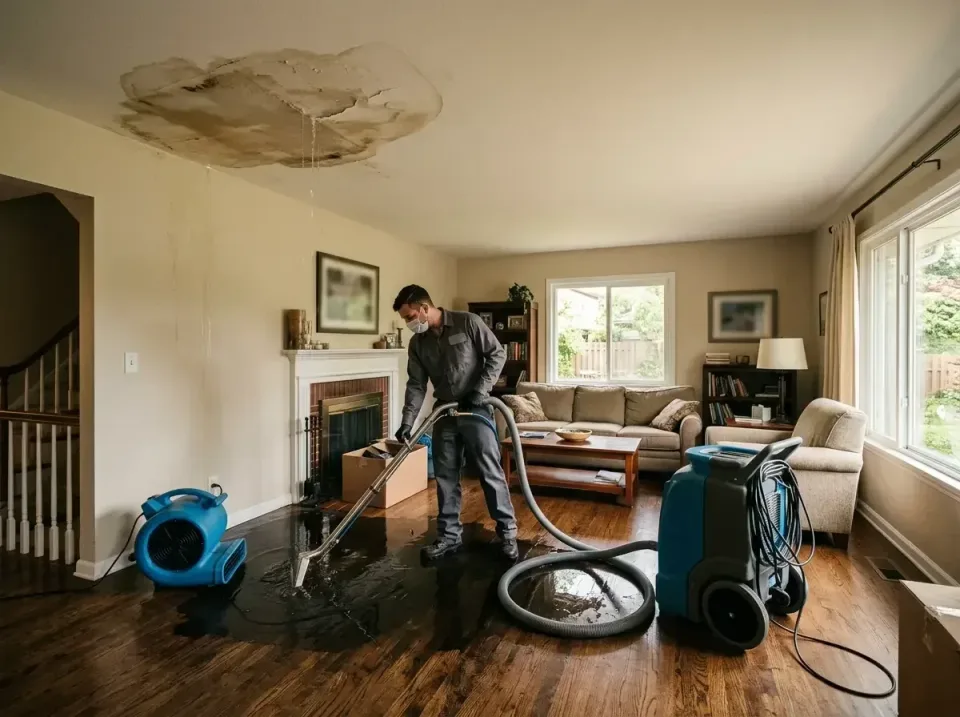 attic-pipe-burst-ceiling-drip-008 — frequently asked questions, Water Damage Restoration & Carpet Care in Sidney, OH